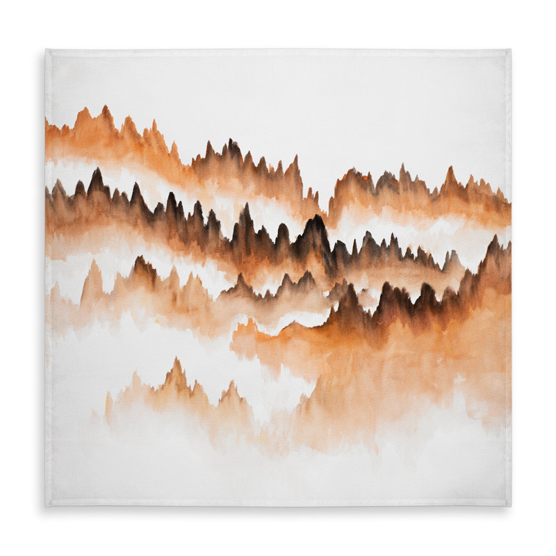Mountain of Fir Trees Tablecloth - Brown Minimalist Decor