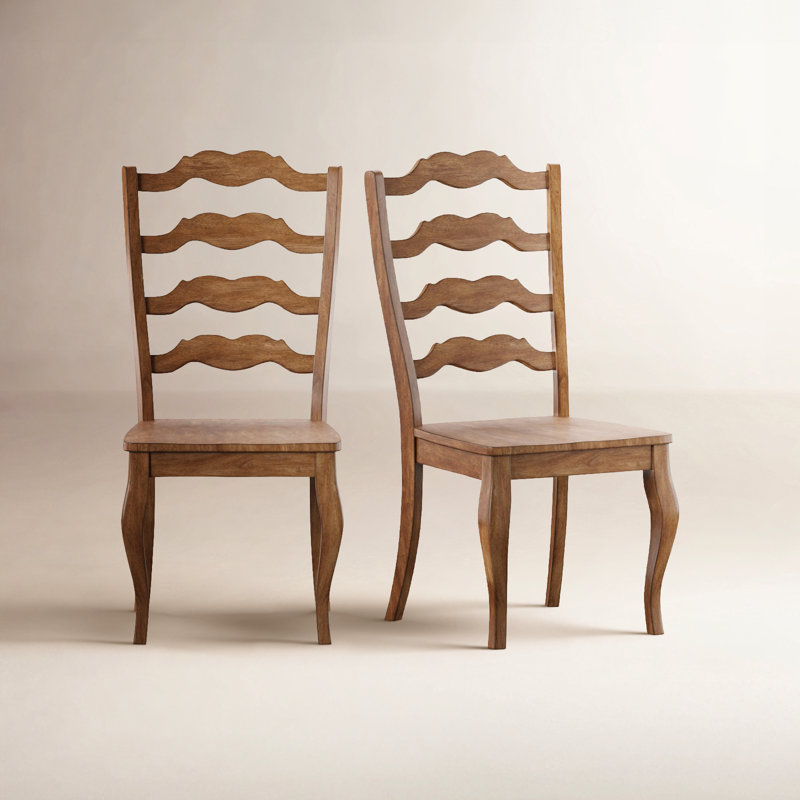 Makris 17.13'' H Solid Wood Side Chair, Oak