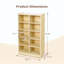 Organisateur de rangement en bois 10 cubes, étagère de rangement en bois.