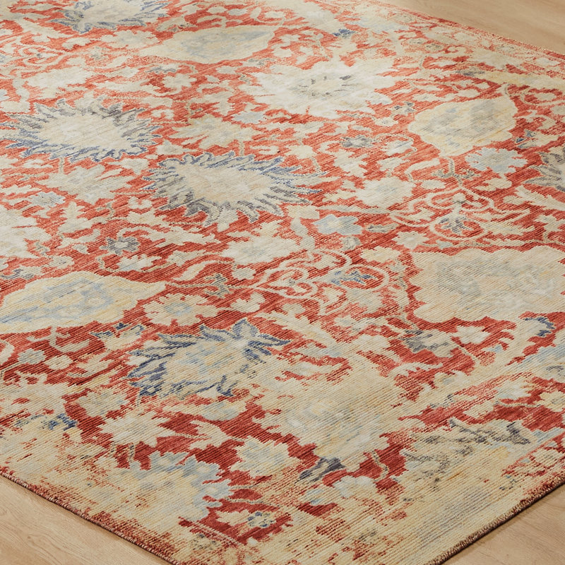 Josilyn Wool Floral Area Rug, Rectangle 12' x 15'