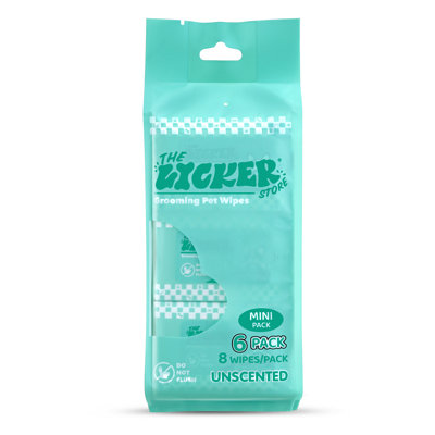 Mini Dog Body Hypoallergenic Wipes with Extracts of Aloe Vera Leaf, Chamomile, Shea Butter (48 Count)