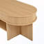 Table basse ovale avec 4 tabourets