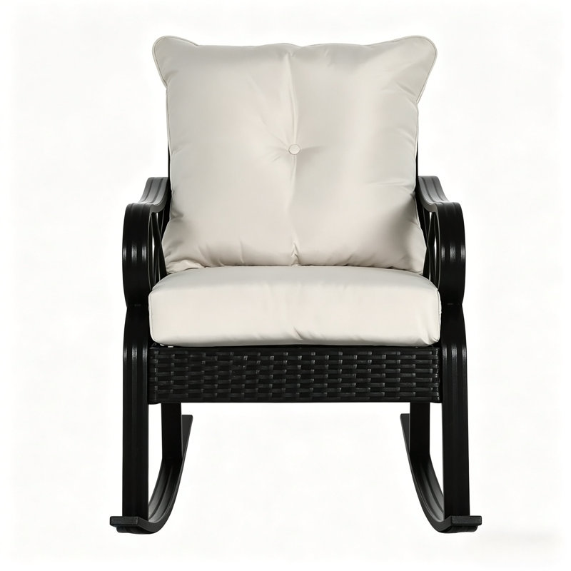 Chaise berçante de patio de style classique