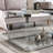 Lennert Rectangular Glass Coffee Table for Living Room