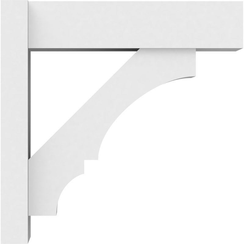 Balançoire balboa en PVC de qualité architecturale avec extrémités en bloc, L 7 po, H 18 po x P 18 po
