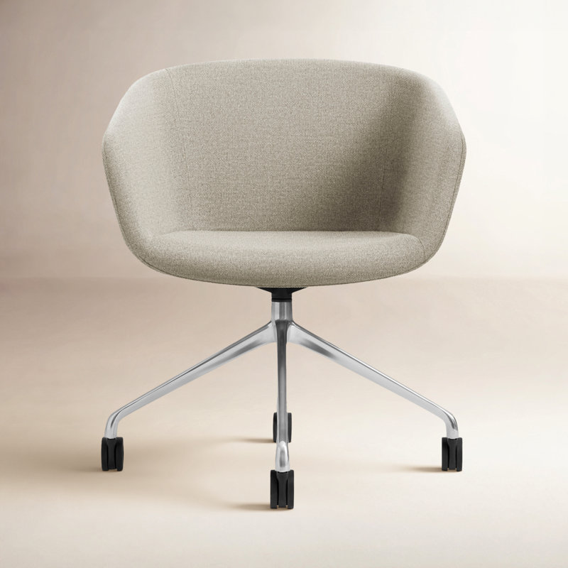 Host Task Chair Storm Velvet, Tait Stone Textured Basketweave
