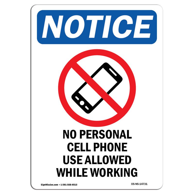 Aucun signe de téléphone cellulaire personnel