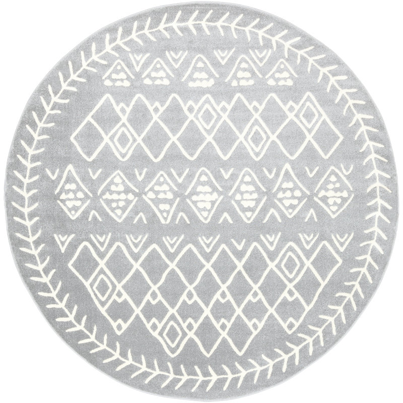 Bowles Geometric Indoor Rug, Round 7'10"