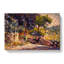The Flowered Terrace by Henri-Edmond Cross - Wrapped Canvas