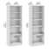 Wakesha Tall 5 Shelf Bookcase - Set Of 2, Storage And Display Bookshelves For Home Office Or Living Room