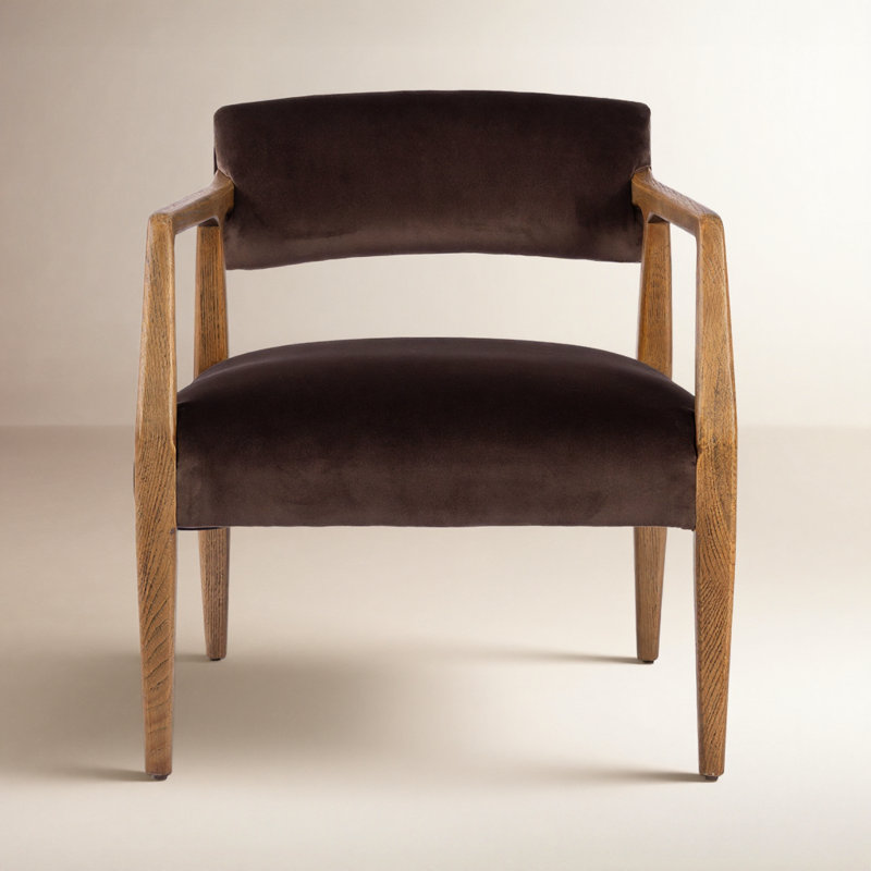 Tyler 22" Armchair, Surrey Cocoa Performance Velvet
