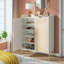 Armoire de rangement pour chaussures 35,43 "à 6 niveaux avec portes-91606286