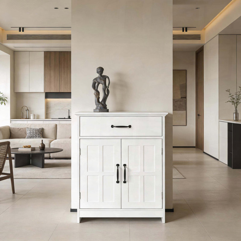 Petite armoire de plancher avec conception anti-basculement sécuritaire