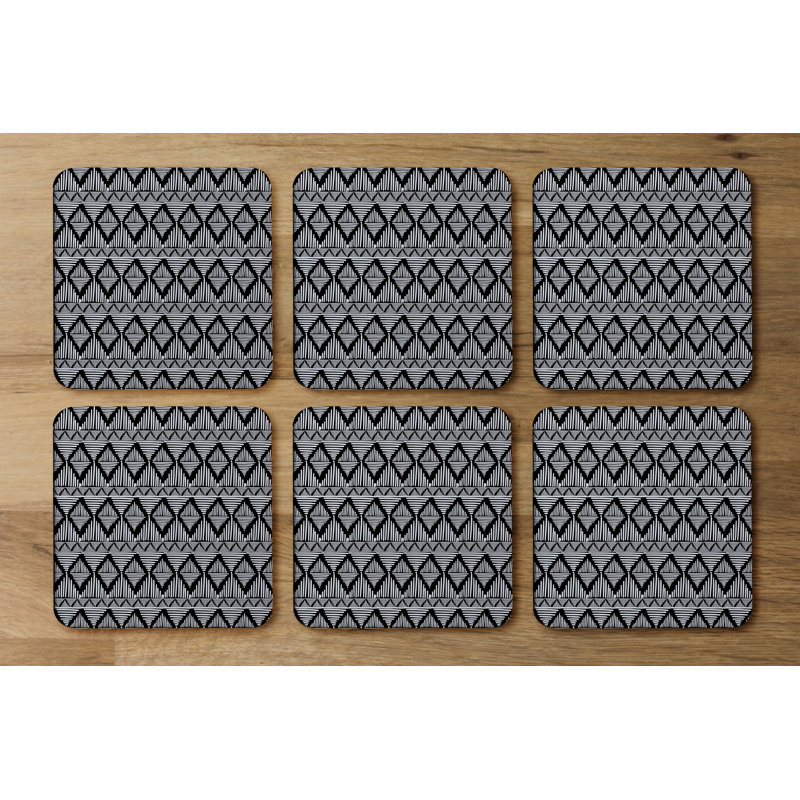 Square 6 Piece Coaster Set
