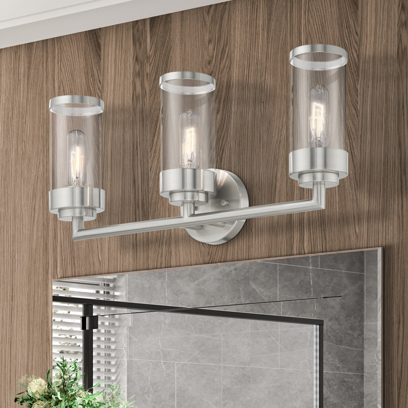 Binghamton Dimmable Vanity Light, Brushed Nickel, 3