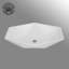 Lavabo vasque de salle de bain blanc hexagonal