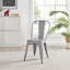Honora Classic Industrial Metal Dining Chair - Style Bold Colour Stackable Side Chair-1439541582