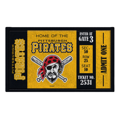 Tapis de porte d’extérieur antidérapant mlb hotte 30 po. x 18in.