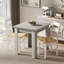 Extendable Dining Table with Steel Base