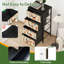 Commode à 4 tiroirs pour la chambre à coucher, fantaisiste, lapins de forêt, champignons, fleurs, petite commode à vêtements pour commode avec commode