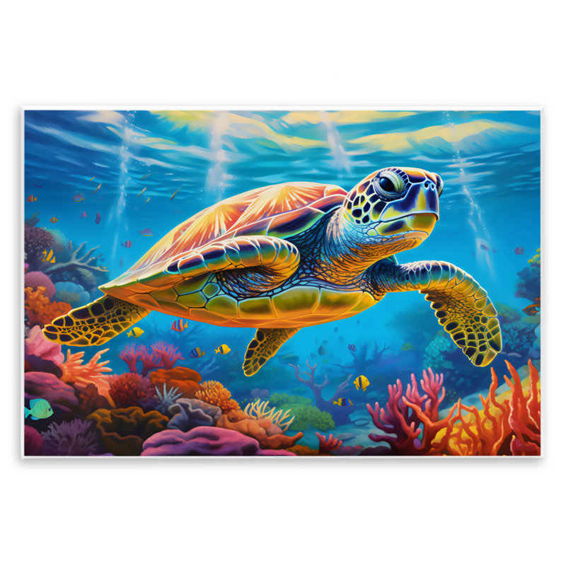 Sun Rays Under The Sea, plaque murale, design par LSR Design Studio, H 10 po x l 15 po