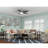 Hunter 52 inch Newsome Low Profile Ceiling Fan with LED Light Kit and Pull Chain-56420884