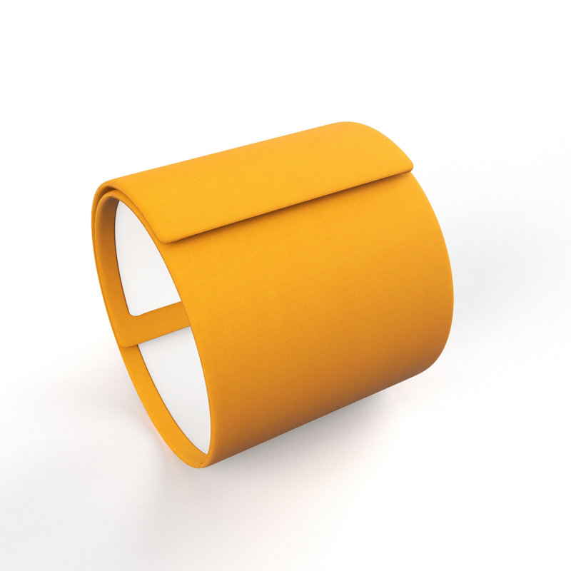 Abat-jour tambour en plastique / coton Drum, Orange