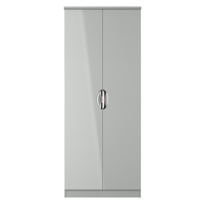 Strella 2 Door Wardrobe, Grey