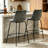 Bellino Upholstered Counter Stool with Metal Frame-210964605