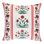 Schumacher x Marie-Anne Oudejans Royal Poppy Stripe Pillow