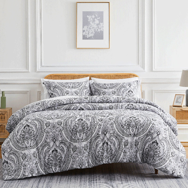 Ensemble d'édredon surdimensionné avec taies d'oreiller Southeast Fine Linens, Édredon très grand et 2 taies décoratives