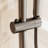 41.3"W X 11.8"D X 11.8"H-Modern Gun Metal Gray Shower System With Pull-Out Rain Shower & 4-Function Controls