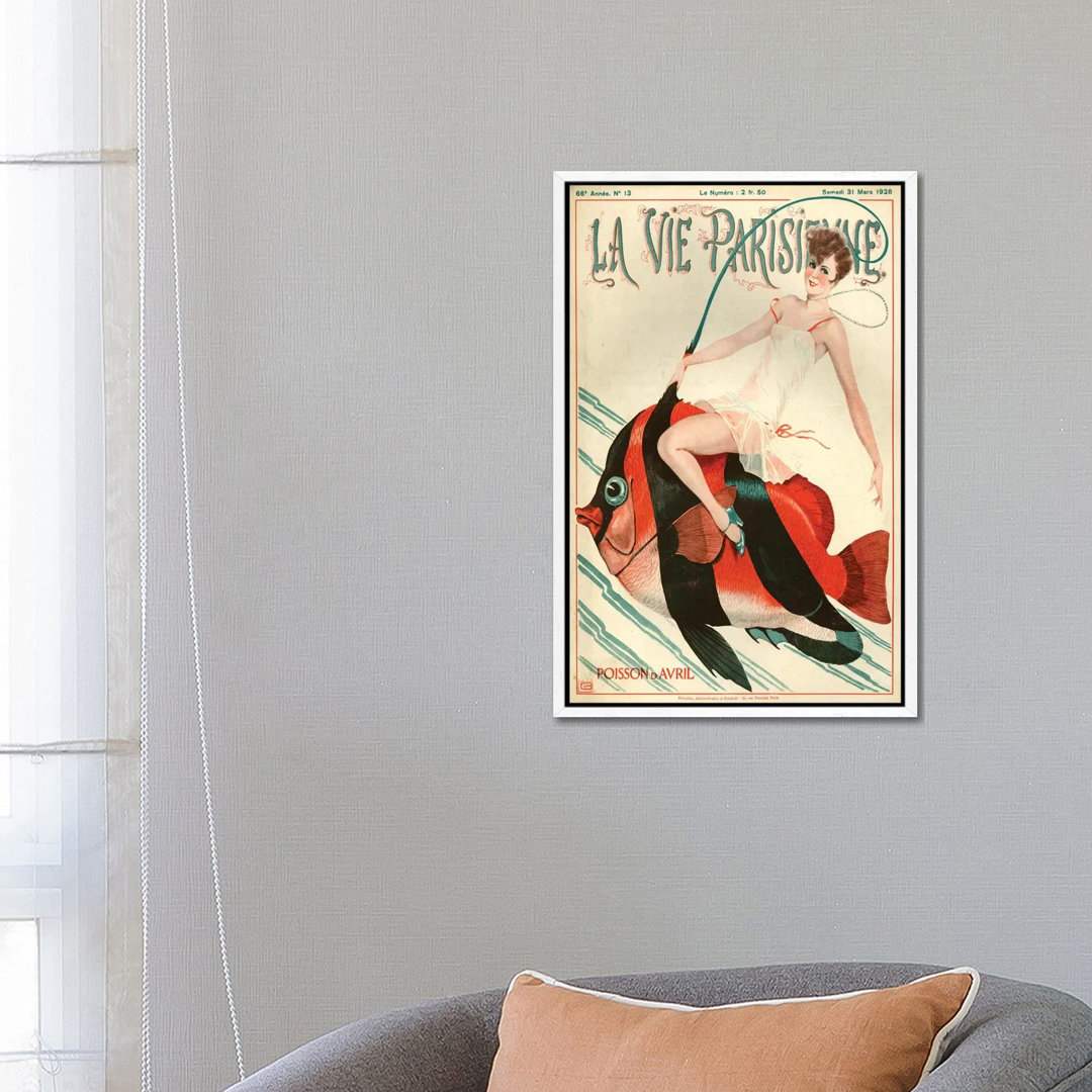 1927 La Vie Parisienne Magazin Cover von Georges Leonnec - Galerie-umwickelte Leinwand Giclée