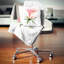Croquis rose rose avec calice vert - coussin décoratif imprimé floral-29894704-29894707