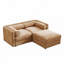 Canapé en chenille avec repose-pieds en tissu-83657641-83659863-83659858