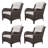 Nellie Wicker 4 - Person Patio Conversation Set with Cushions-1749924492