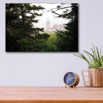 Breakwater Bay 'Beacon In The Mist' by Rick Berk Acrylic Glass Wall Art