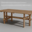 Table de salle à manger unique en bois de frêne massif-107203708
