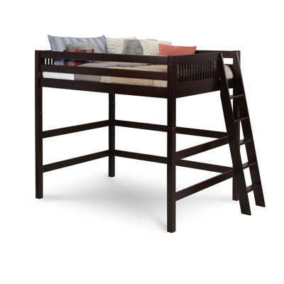 Lit mezzanine plateforme en bois massif Fradin