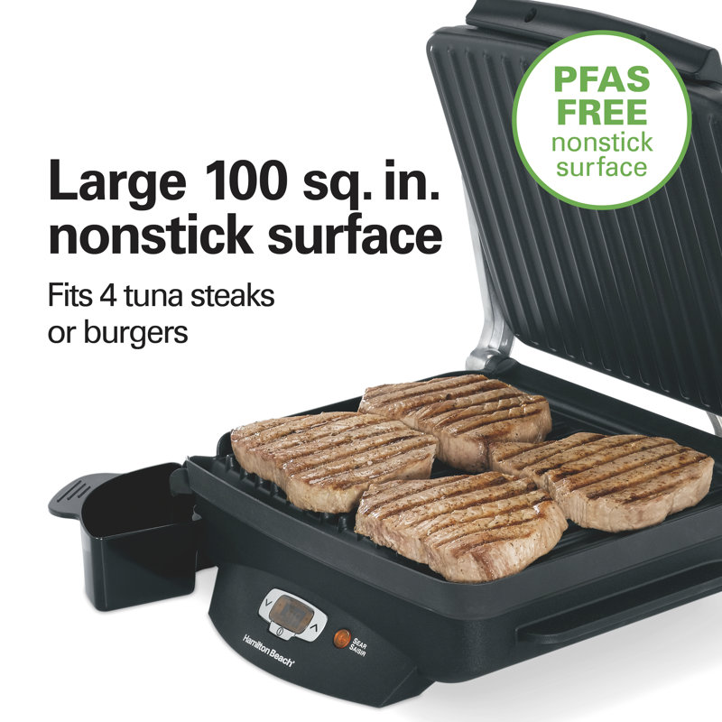 Hamilton Beach Black High Temp Indoor Grill