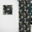Rich Emerald and Gold Floral Marble Motif - Rideau obscurcissant en marbre abstrait - 1 panneaux-107611244
