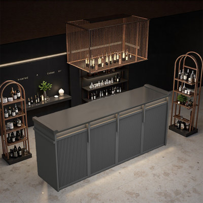 Sleek Modern Bar counter Functional Design for Bars Lounges and Commercial Venues