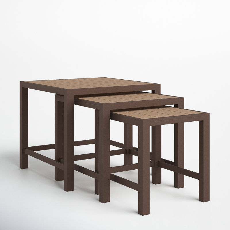 Aluminum 3 Nesting Coffee Table
