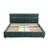 Queen Size Upholstered Bed ,Comfortable Upholstered Bed Frame, Chenille Fabric, With Headboard And  Bed Frame. With Drawer For Storage.-Green-850164538-850164537
