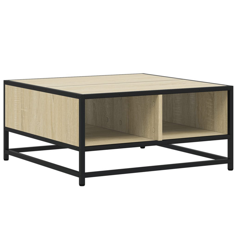 Alamgir Coffee Table with Storage, Sonoma Oak, Sonoma Oak/Black