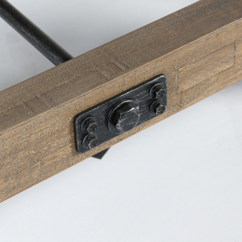 Banc en bois Edelen, Brun délavé