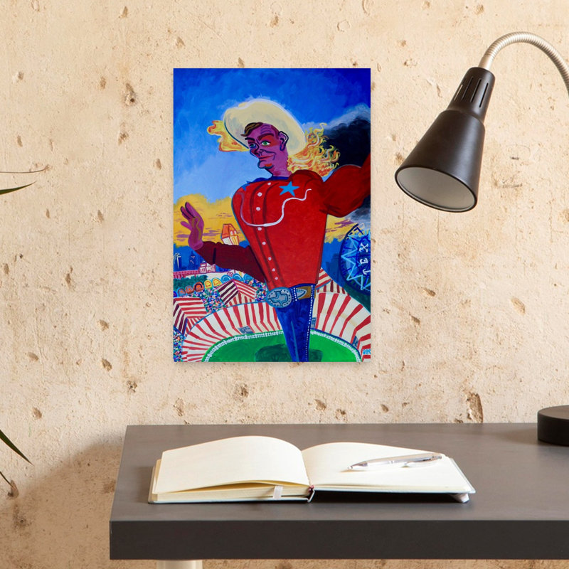 Big Tex Aflame Contemporary Sunset Wall Art Print 1 Piece Wrapped Canvas Wall Art, 45.72cm H x 30.48cm W