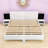 Wooden Floating Platform Bed with Built-in Nightstands and LED Lighting-344177087-344177084