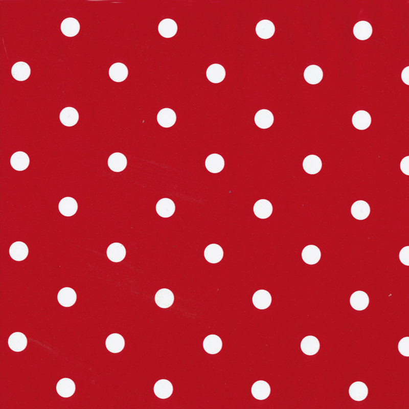 Roll Polka Dot, Sticky Back Plastic Film, Red, 45 cm W x 200 cm L