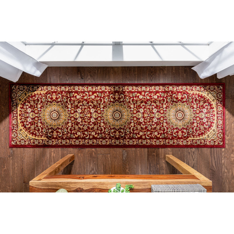 Runner Oriental Synthetic Area Rug, Runner 67 x 220cm